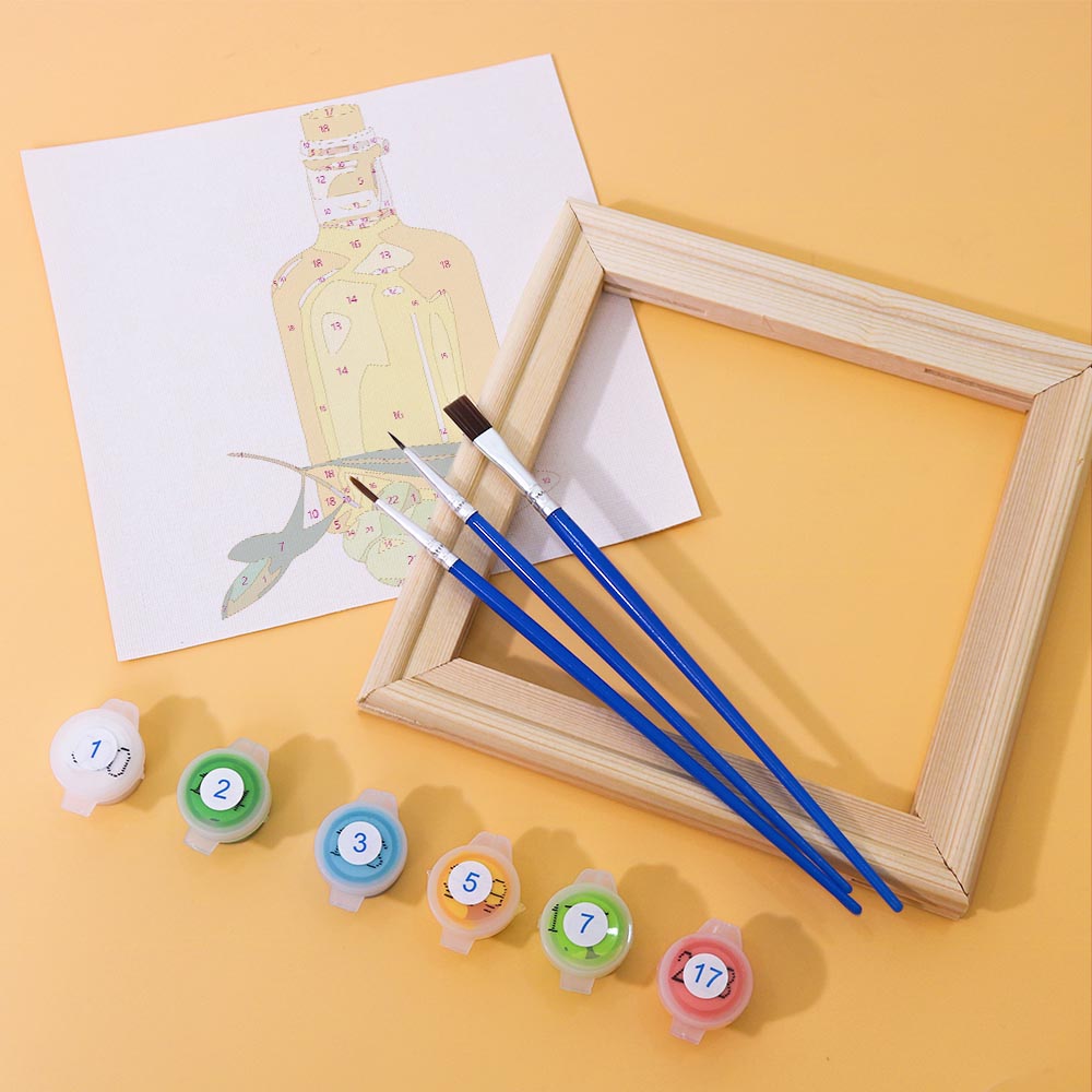 Paint by Numbers – 6 Mini Paintings | Essential Oils & Botanicals Set