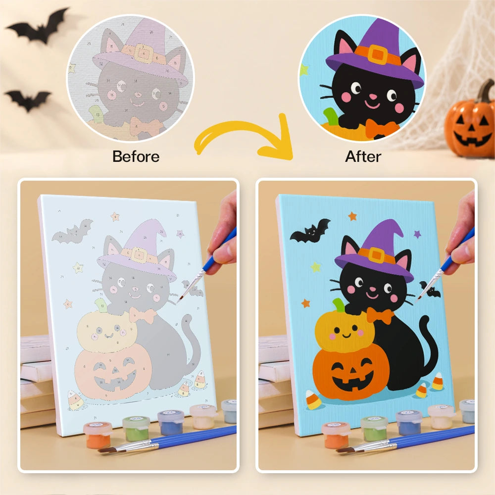Paint by Numbers – 6 Mini Paintings | Colorful Costume Kids Set