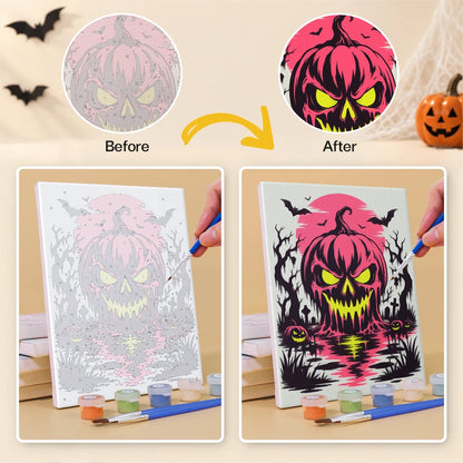 Paint by Numbers – 6 Mini Paintings | Dark Gothic Horror Set