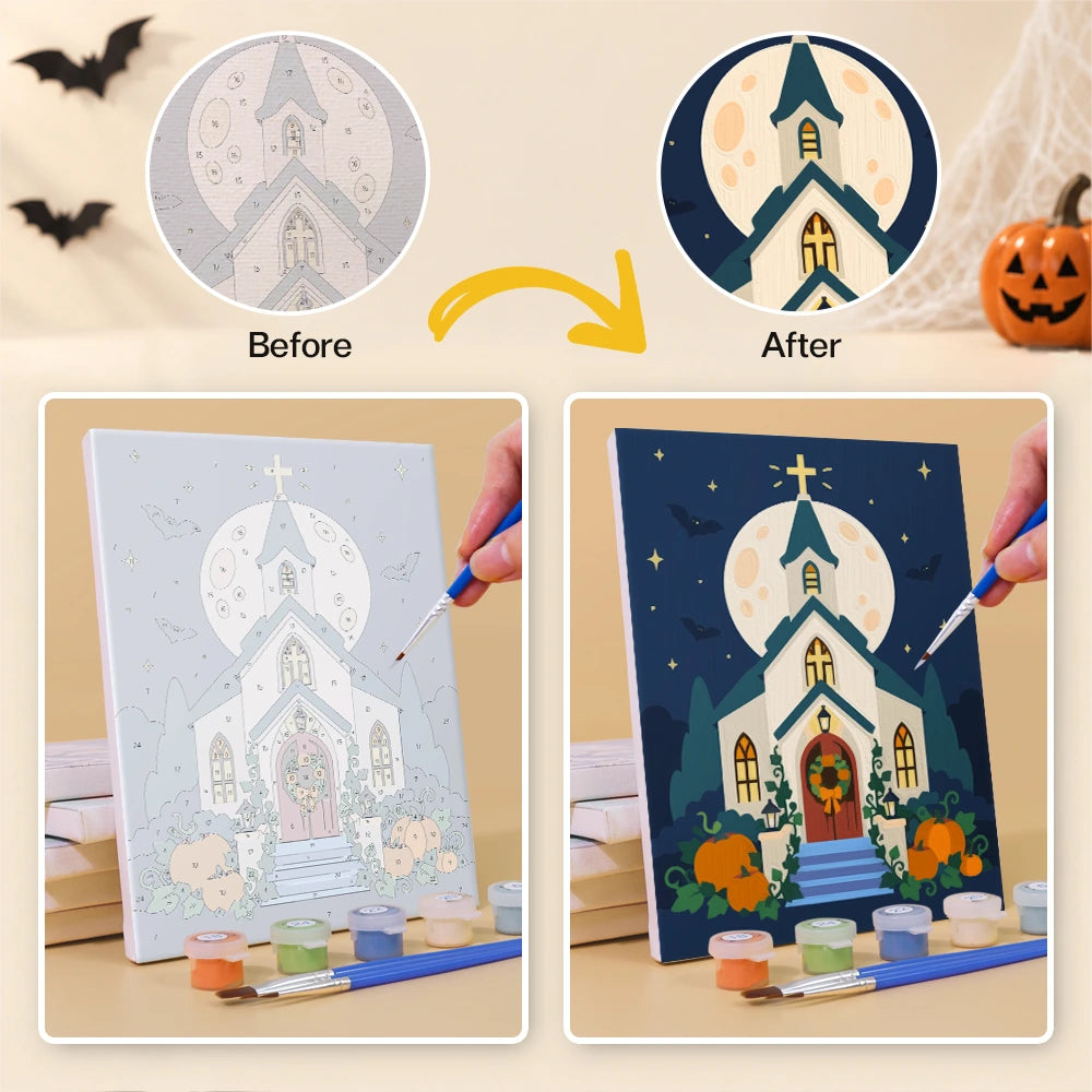 Paint by Numbers – 6 Mini Paintings | Faithful Autumn Blessings Set