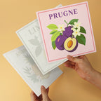 Paint by Numbers – 6 Mini Paintings | Italian Fruit Labels (Square)