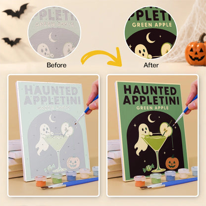 Paint by Numbers – 6 Mini Paintings | Spooky Cocktail Posters Set