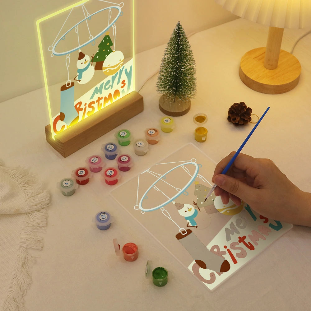 Paint by Numbers - Christmas Light | Christmas Mobile with Stocking
