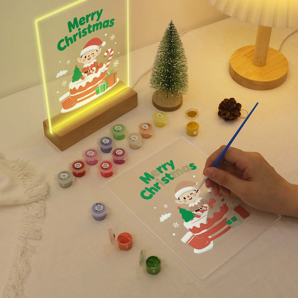 
Paint by Numbers - Christmas Light | Little Elf on the Christmas Cake