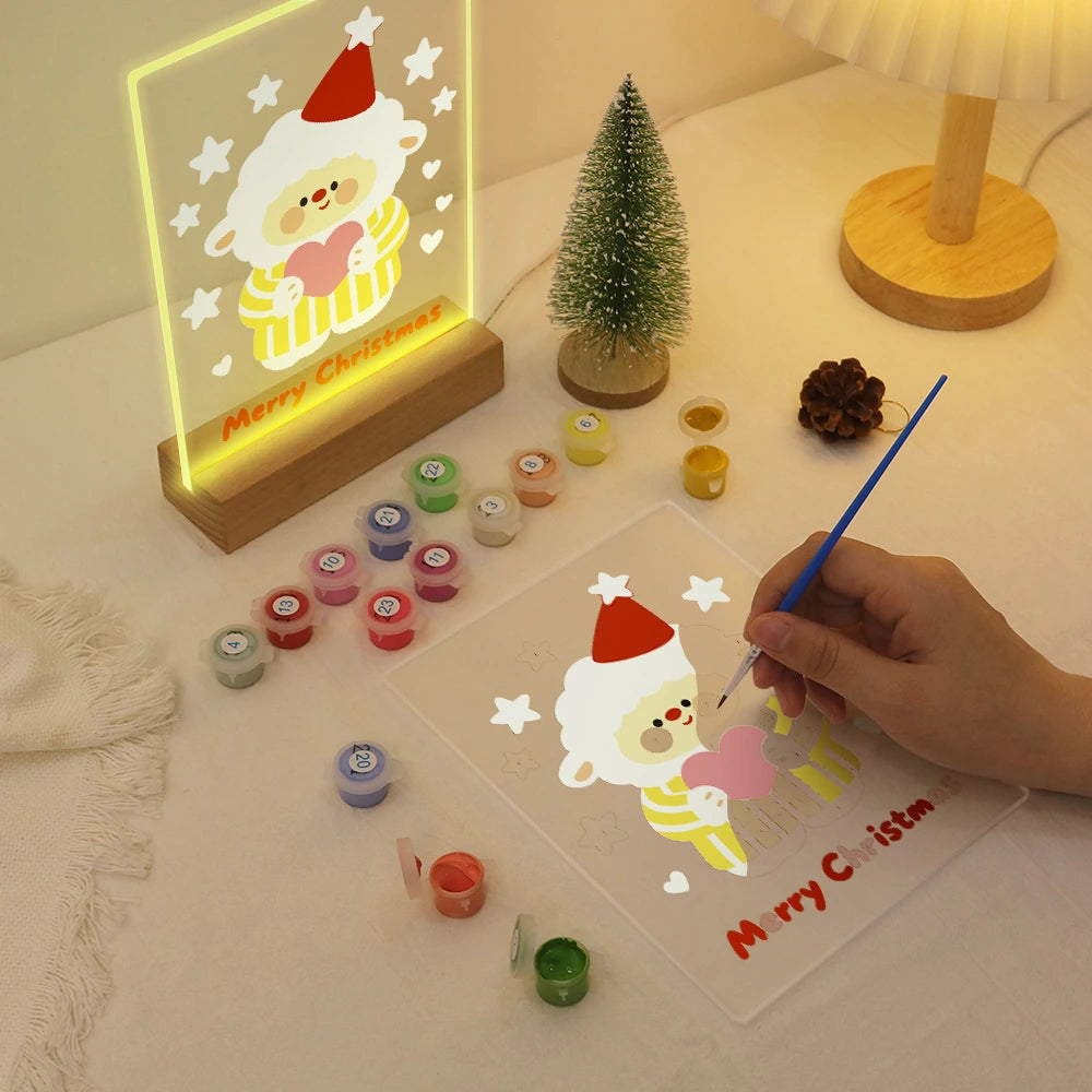 Paint by Numbers - Christmas Light | Sheep with a Big Heart