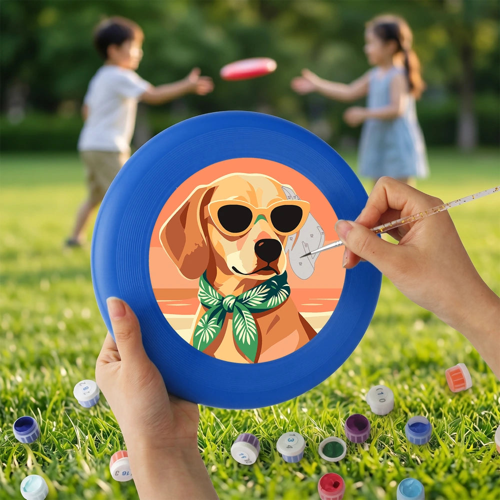 
Paint by Numbers - Frisbee | Beach Dog in Sunglasses