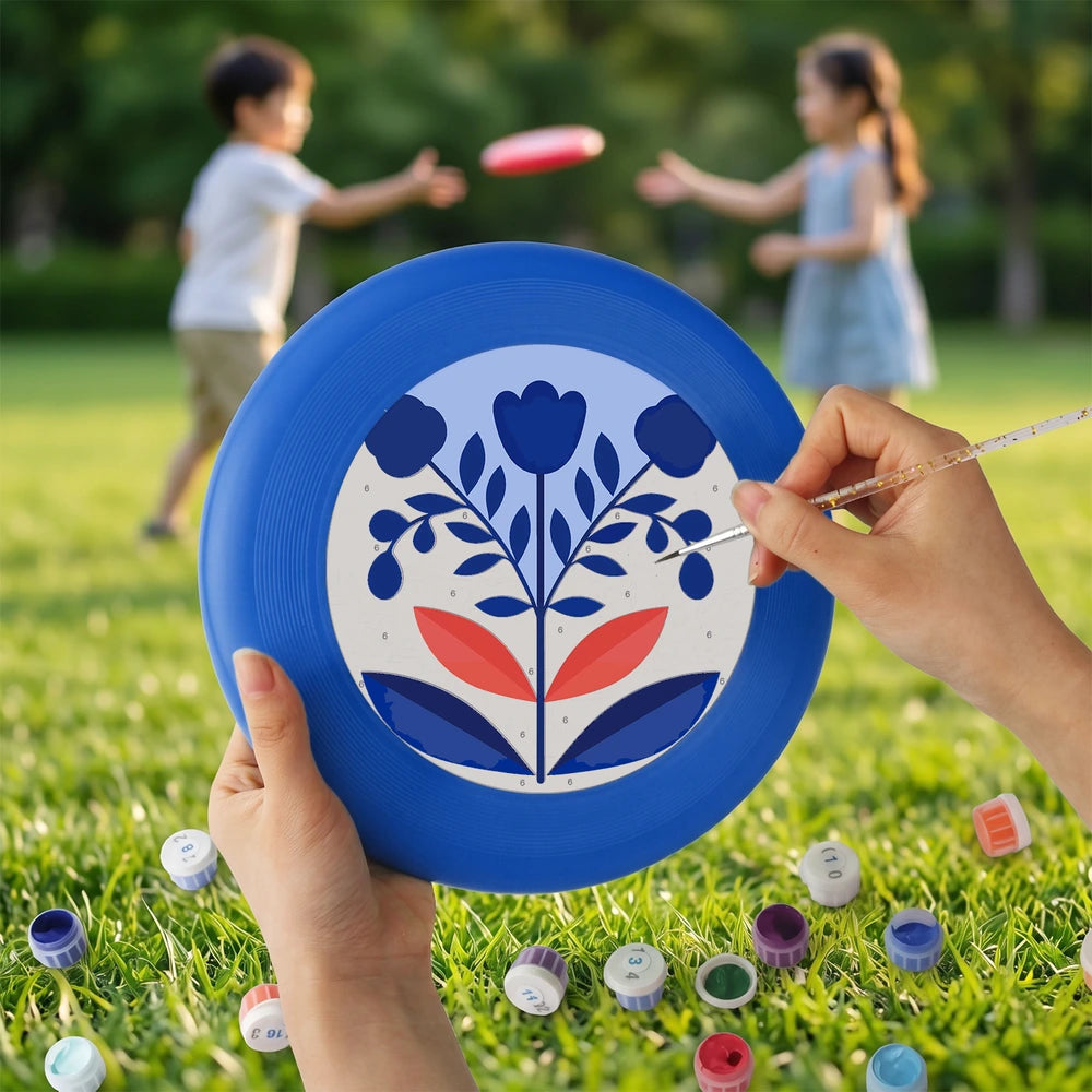 Paint by Numbers - Frisbee | Blue Folk Flowers