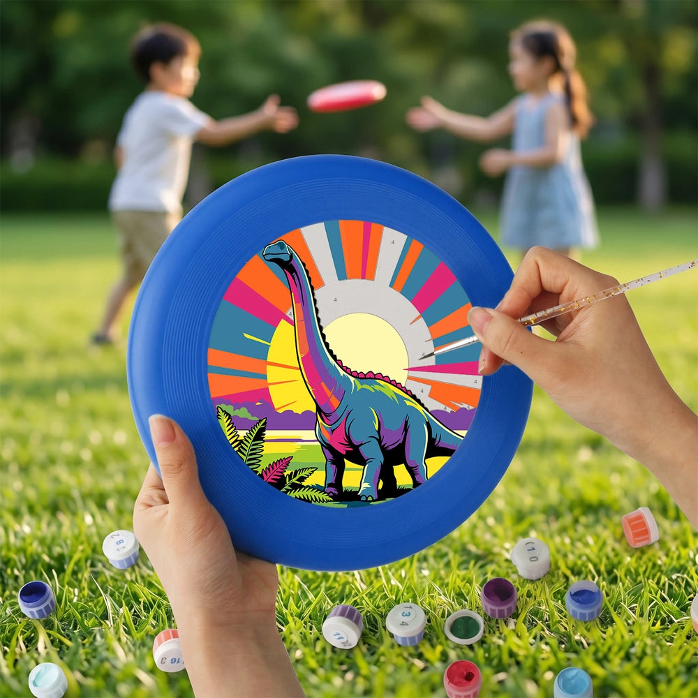 Paint by Numbers - Frisbee | Brontosaurus at Sunrise