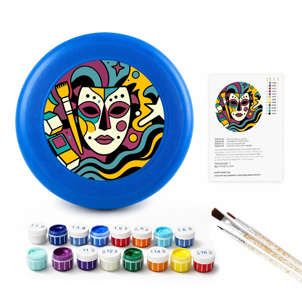 
Paint by Numbers - Frisbee | Carnival Mask