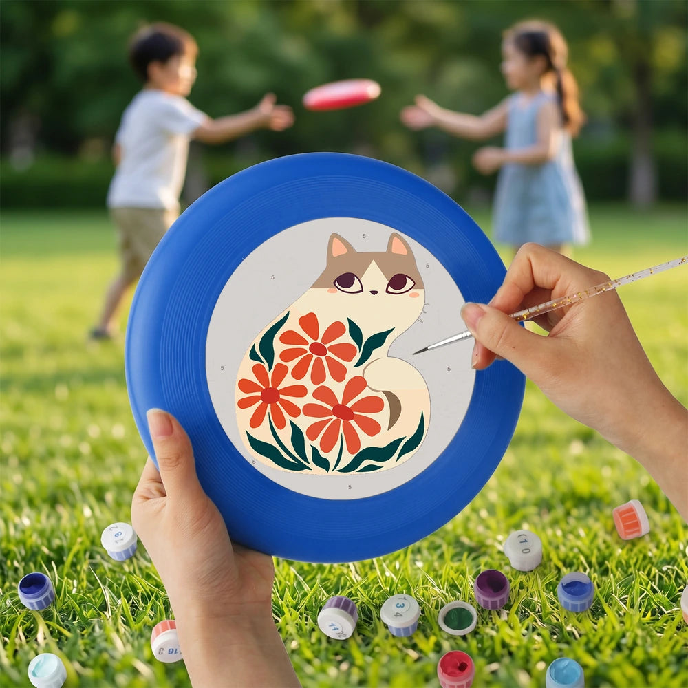 
Paint by Numbers - Frisbee | Cat Among Red Flowers