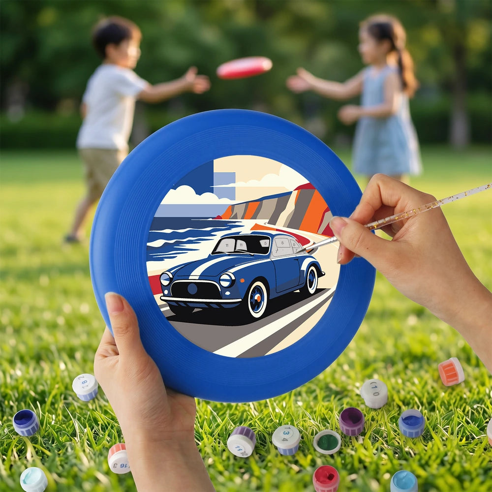 Paint by Numbers - Frisbee | Classic Car by the Sea