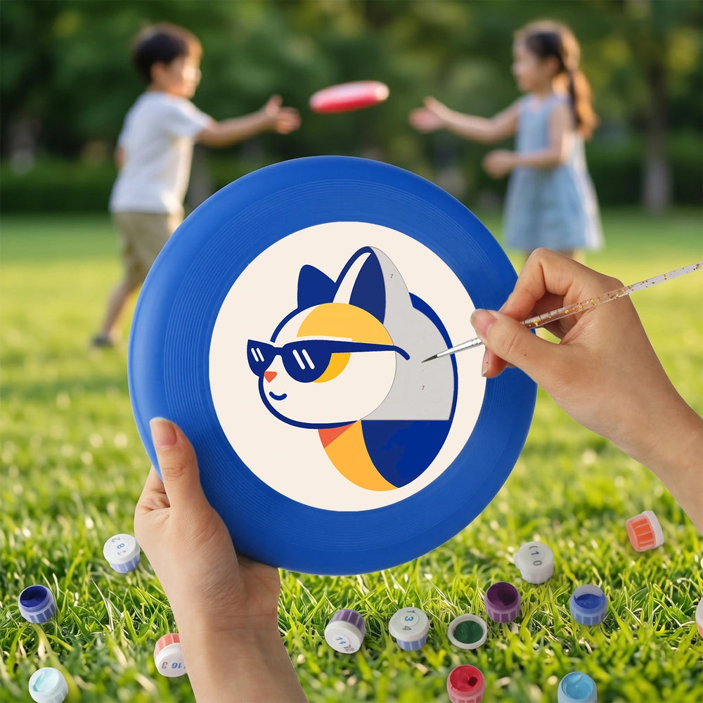 
Paint by Numbers - Frisbee | Cool Geometric Fox