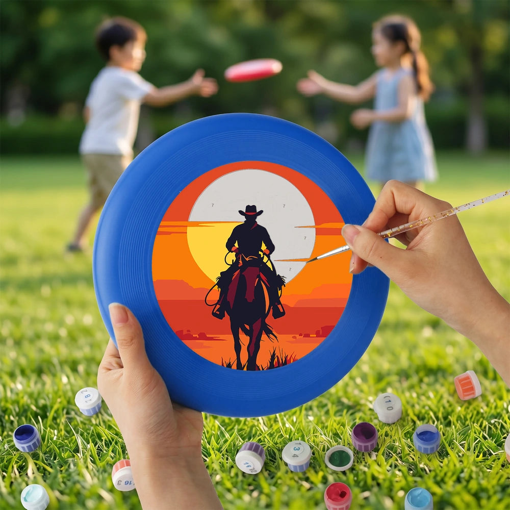 Paint by Numbers - Frisbee | Cowboy at Sunset