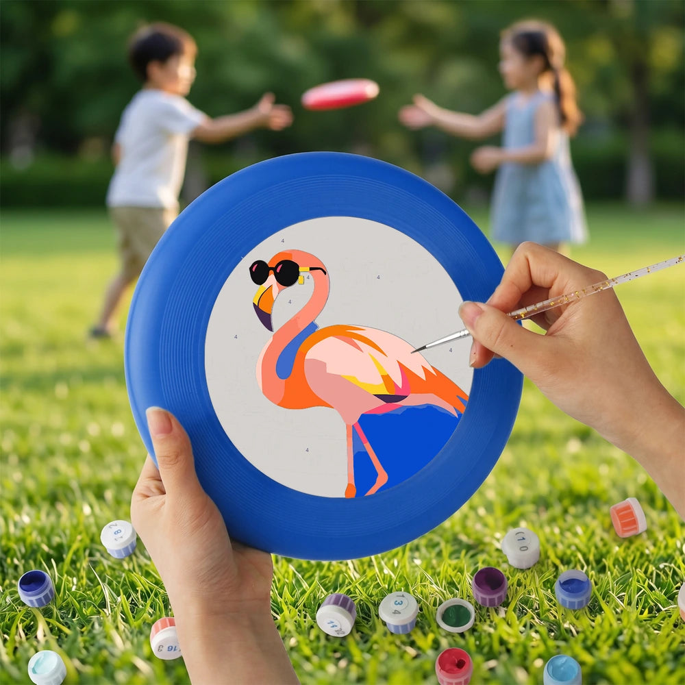 
Paint by Numbers - Frisbee | Flamingo in Sunglasses
