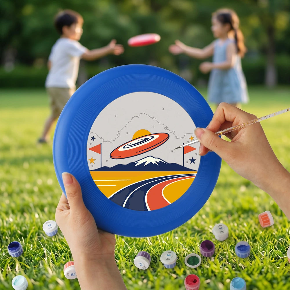 
Paint by Numbers - Frisbee | Flying Disc over the Ramp