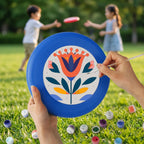 Paint by Numbers - Frisbee | Folk Bloom in Orange