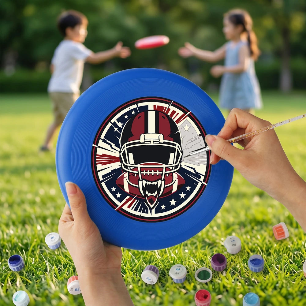 
Paint by Numbers - Frisbee | Football Helmet Crest