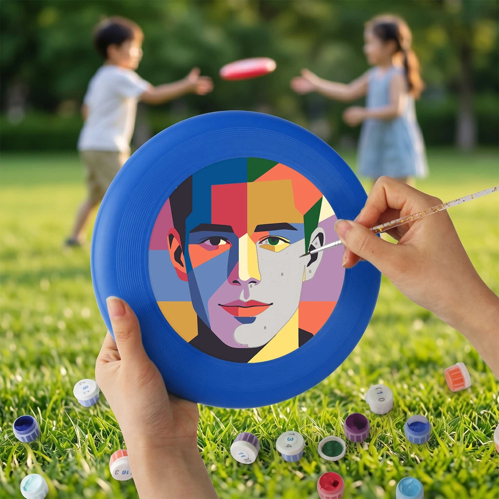 Paint by Numbers - Frisbee | Geometric Man Portrait