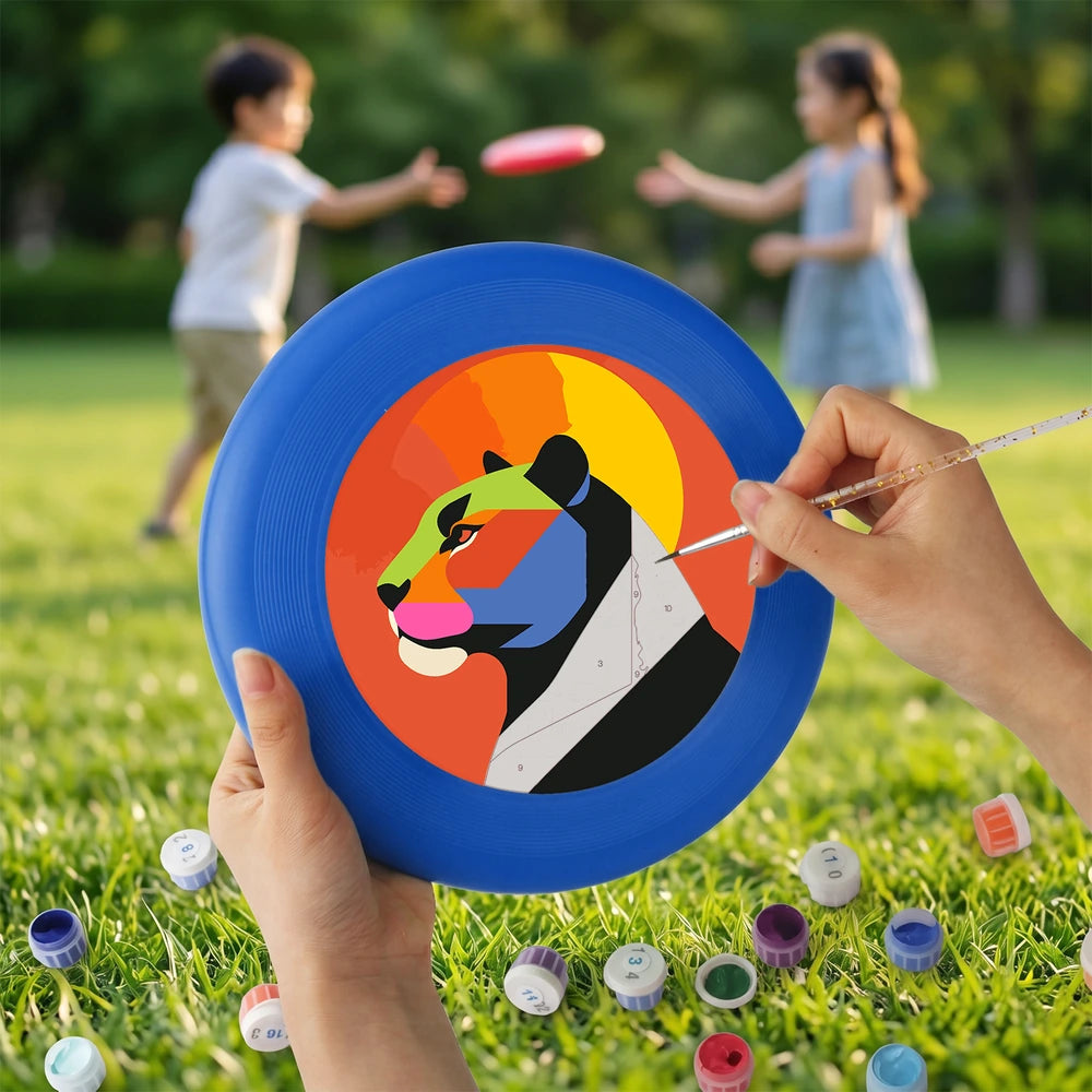 Paint by Numbers - Frisbee | Geometric Panther