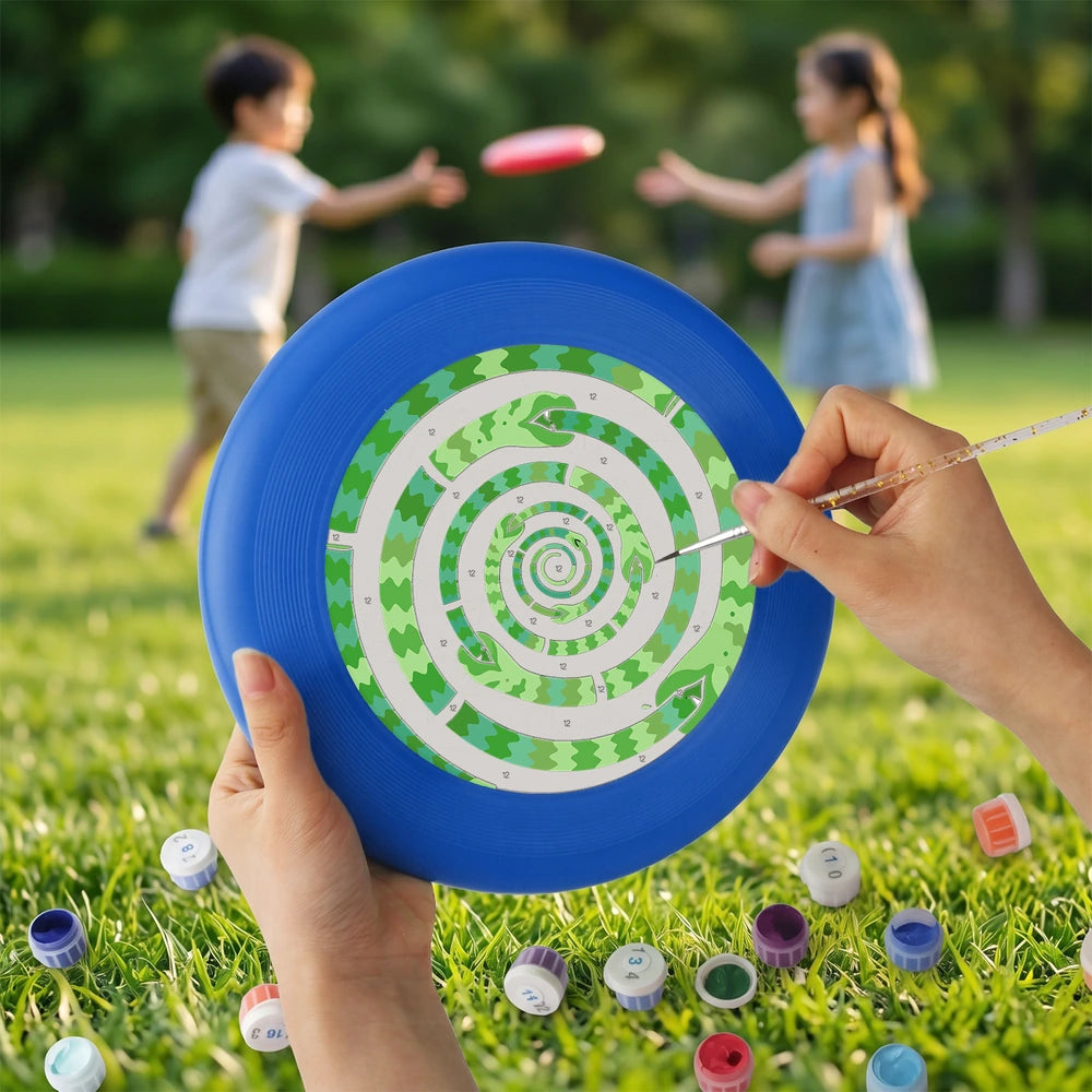 Paint by Numbers - Frisbee | Green Spiral Maze