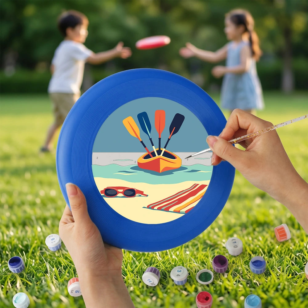 
Paint by Numbers - Frisbee | Kayak on the Beach