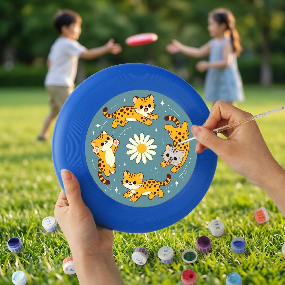 
Paint by Numbers - Frisbee | Leopards and Daisies