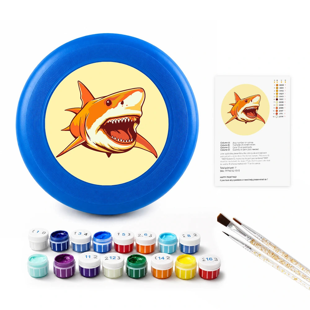 
Paint by Numbers - Frisbee | Orange Shark
