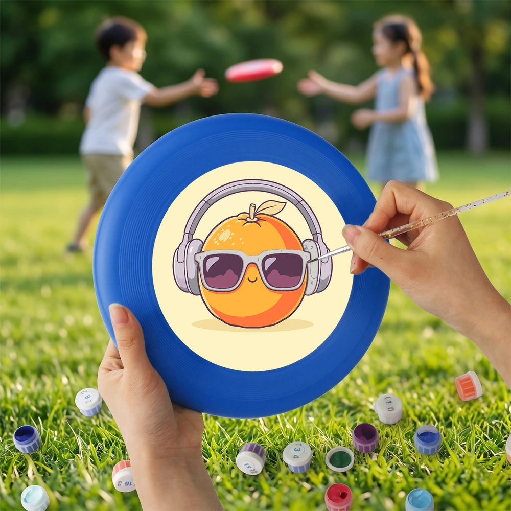 Paint by Numbers - Frisbee | Orange with Headphones