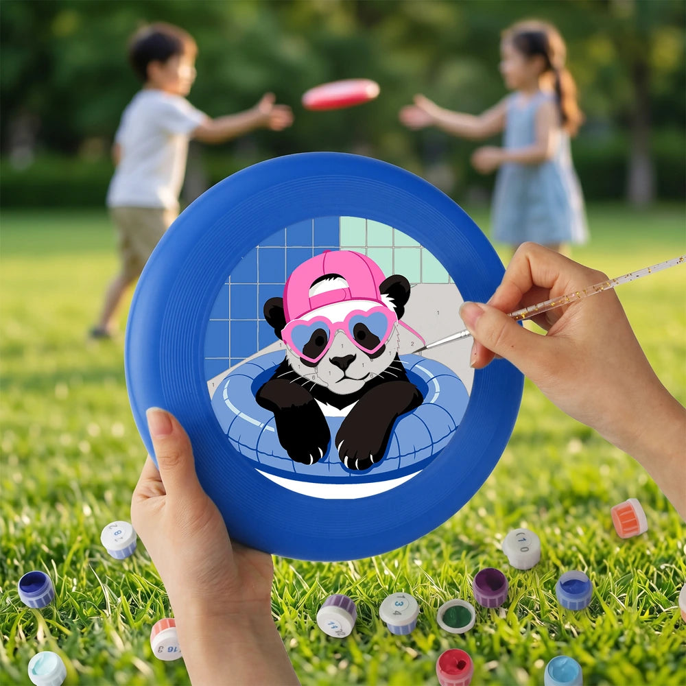Paint by Numbers - Frisbee | Panda in a Pool Ring