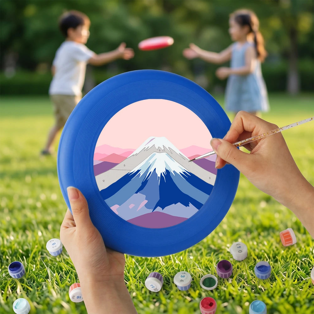 
Paint by Numbers - Frisbee | Pastel Mount Fuji
