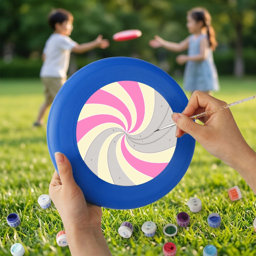 
Paint by Numbers - Frisbee | Pink Candy Swirl