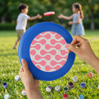 Paint by Numbers - Frisbee | Pink Wave Pattern