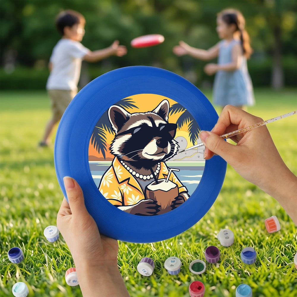 
Paint by Numbers - Frisbee | Raccoon on Holiday