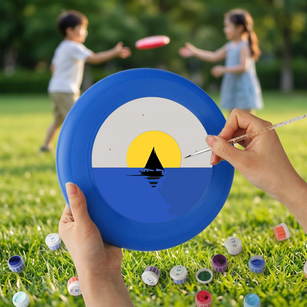 
Paint by Numbers - Frisbee | Sailboat at Sunset