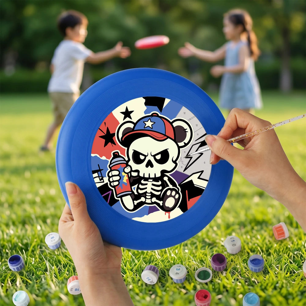 
Paint by Numbers - Frisbee | Skater Skeleton