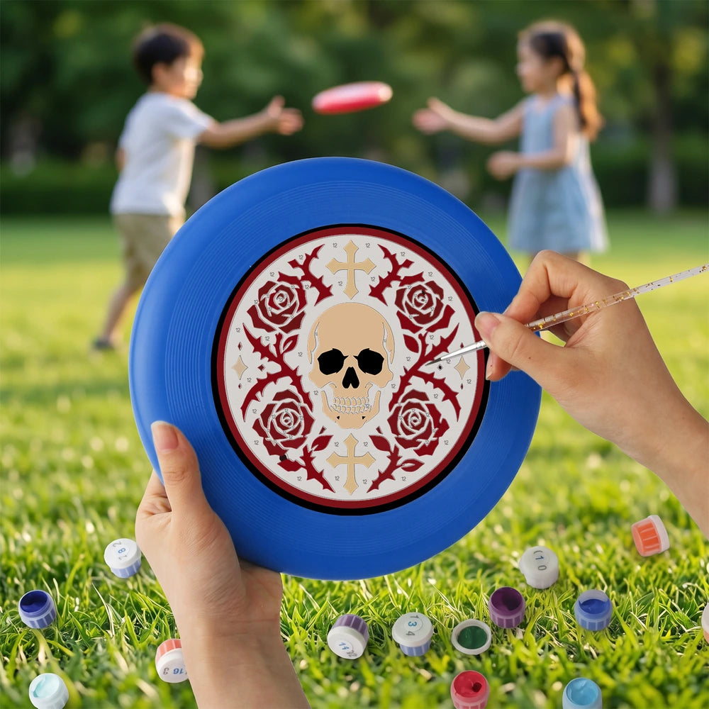 
Paint by Numbers - Frisbee | Skull with Roses