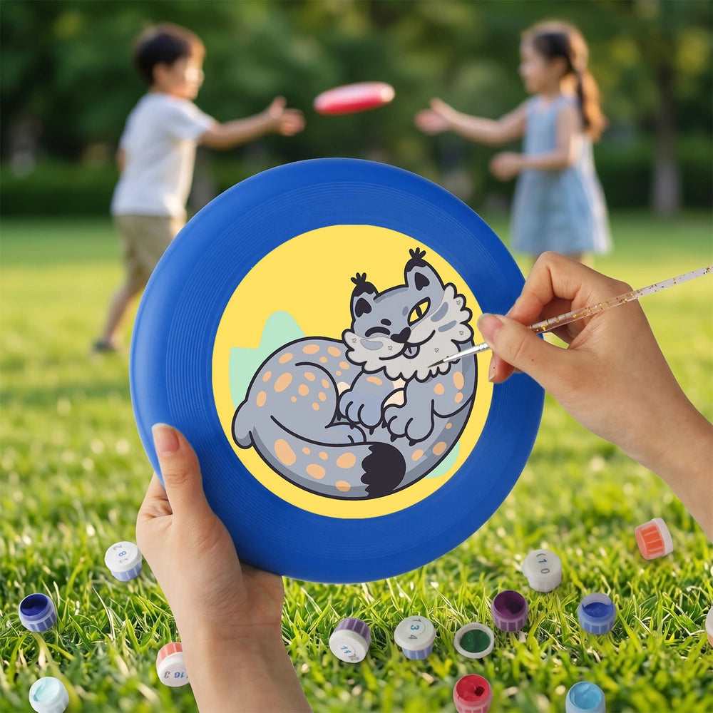 
Paint by Numbers - Frisbee | Sleeping Grey Cat