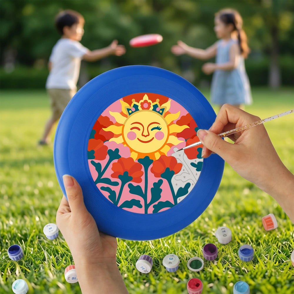 Paint by Numbers - Frisbee | Smiling Sun in Flowers