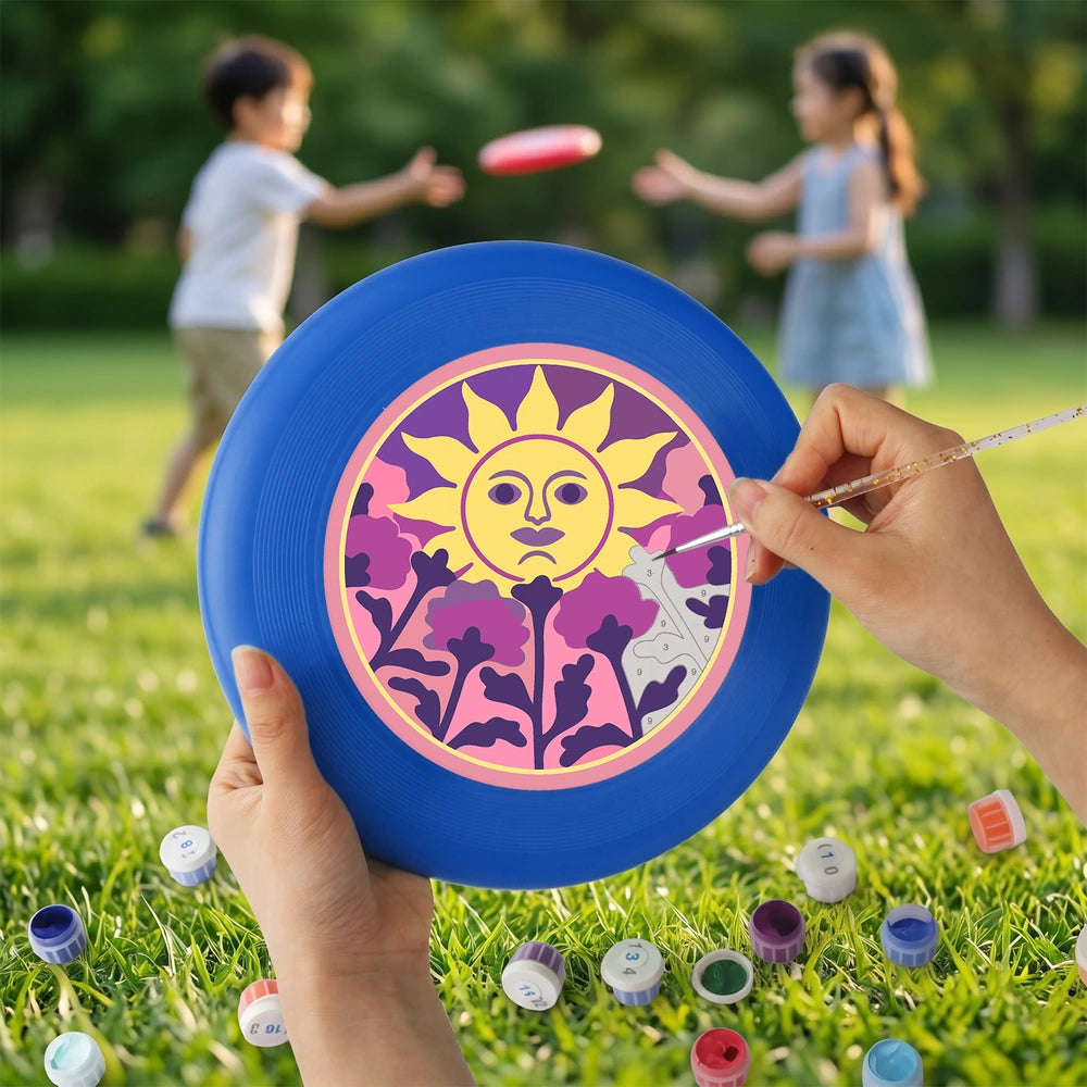 Paint by Numbers - Frisbee | Sun Face and Thistles