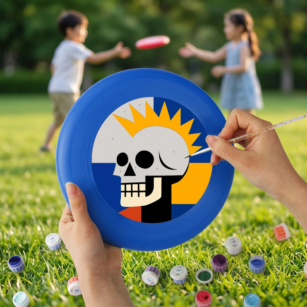 Paint by Numbers - Frisbee | Sunburst Skull