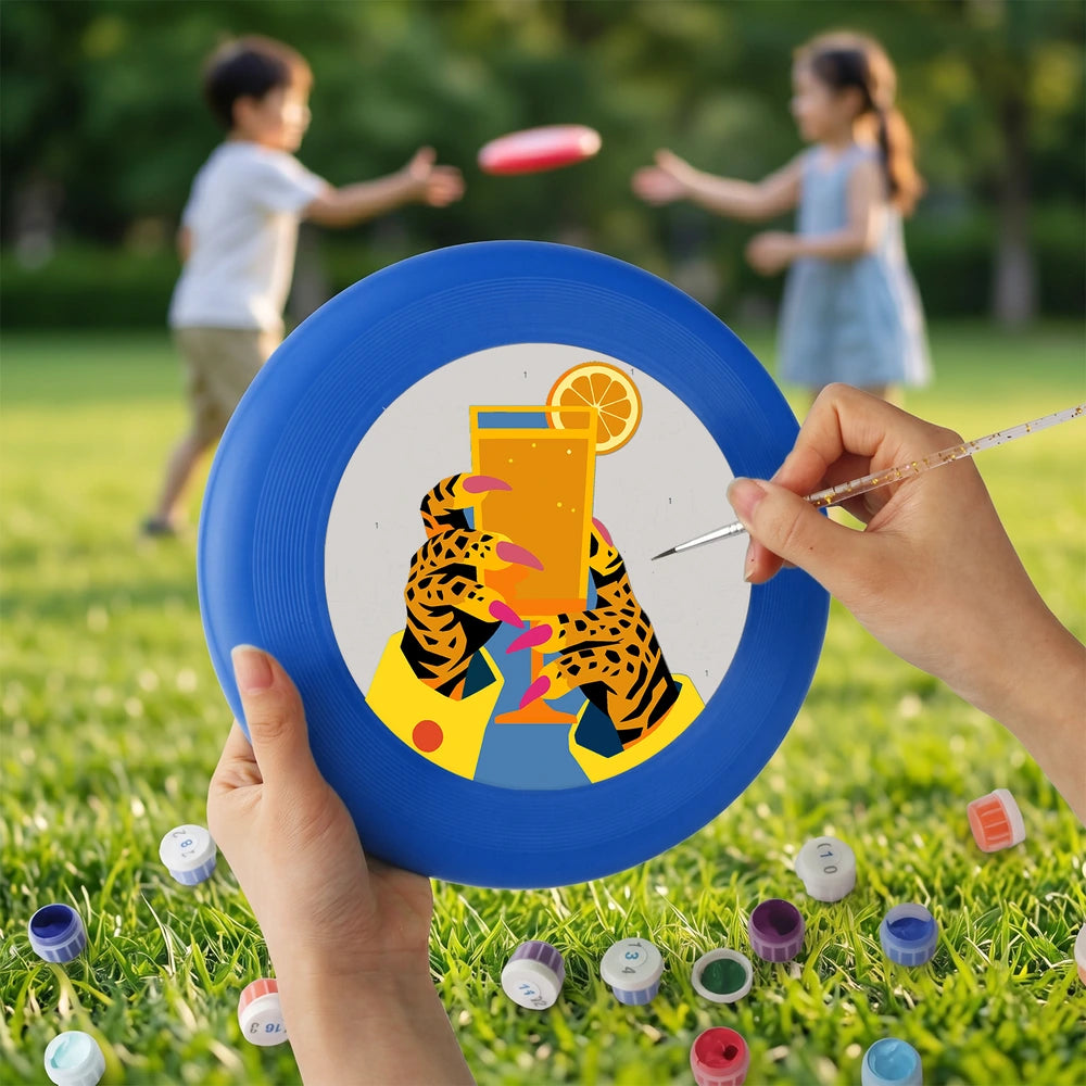 Paint by Numbers - Frisbee | Tiger with a Cocktail