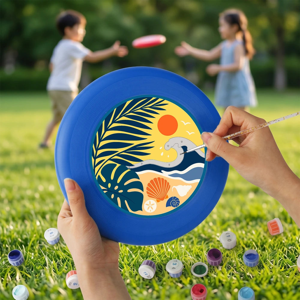 
Paint by Numbers - Frisbee | Tropical Beach Circle