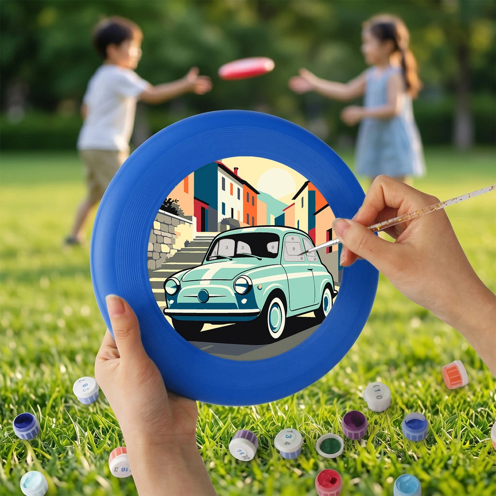 
Paint by Numbers - Frisbee | Vintage Car in the Village