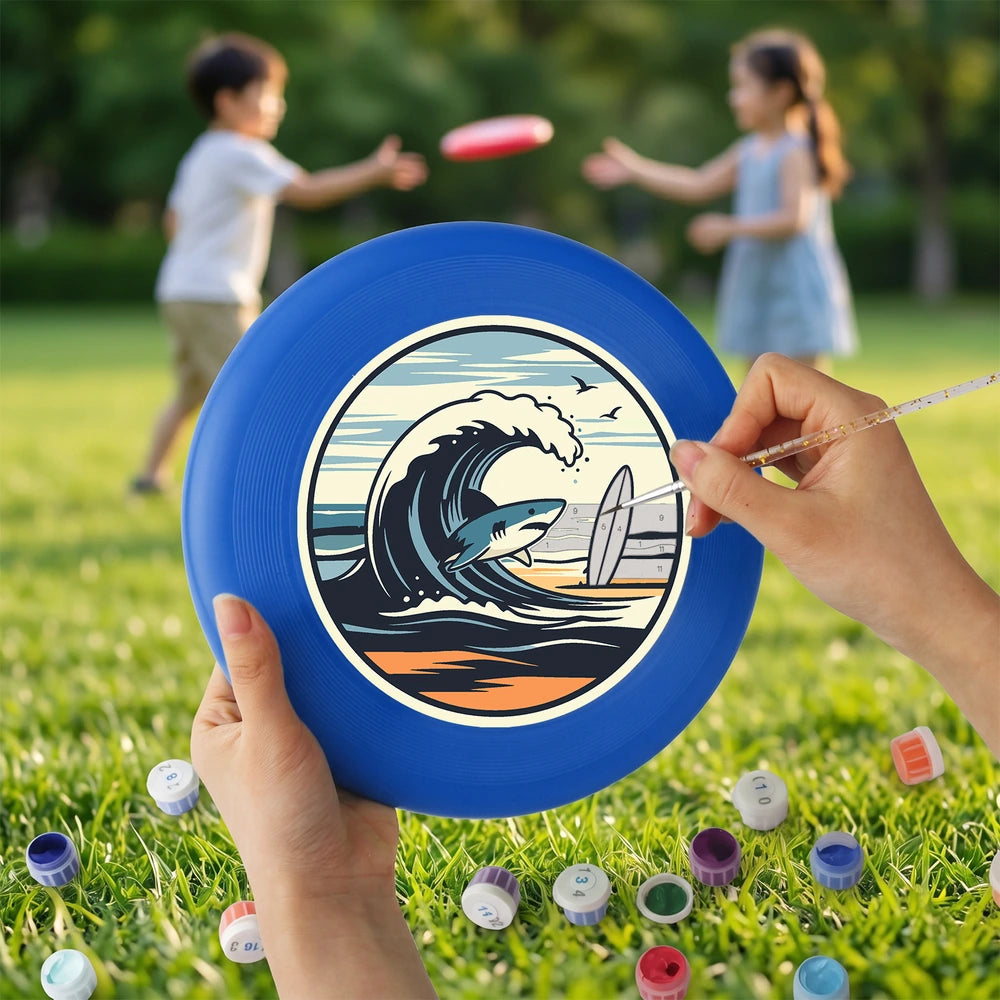 Paint by Numbers - Frisbee | Wave and Surfboard