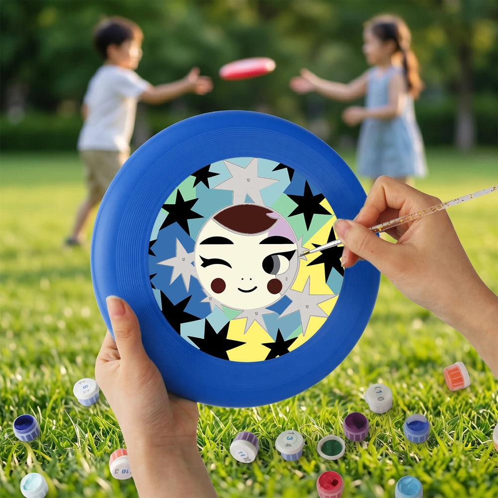 Paint by Numbers - Frisbee | Winking Girl with Stars