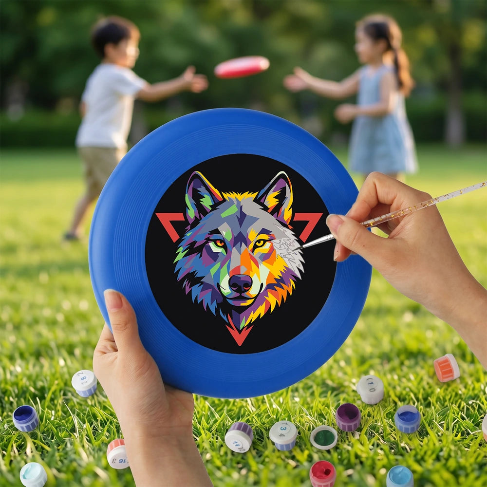 Paint by Numbers - Frisbee | Wolf Head Emblem