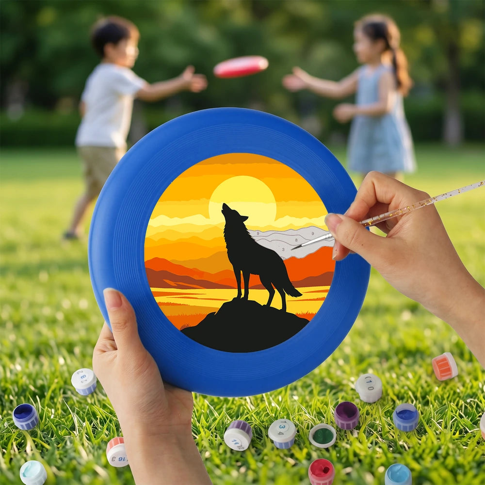 
Paint by Numbers - Frisbee | Wolf at Sunset