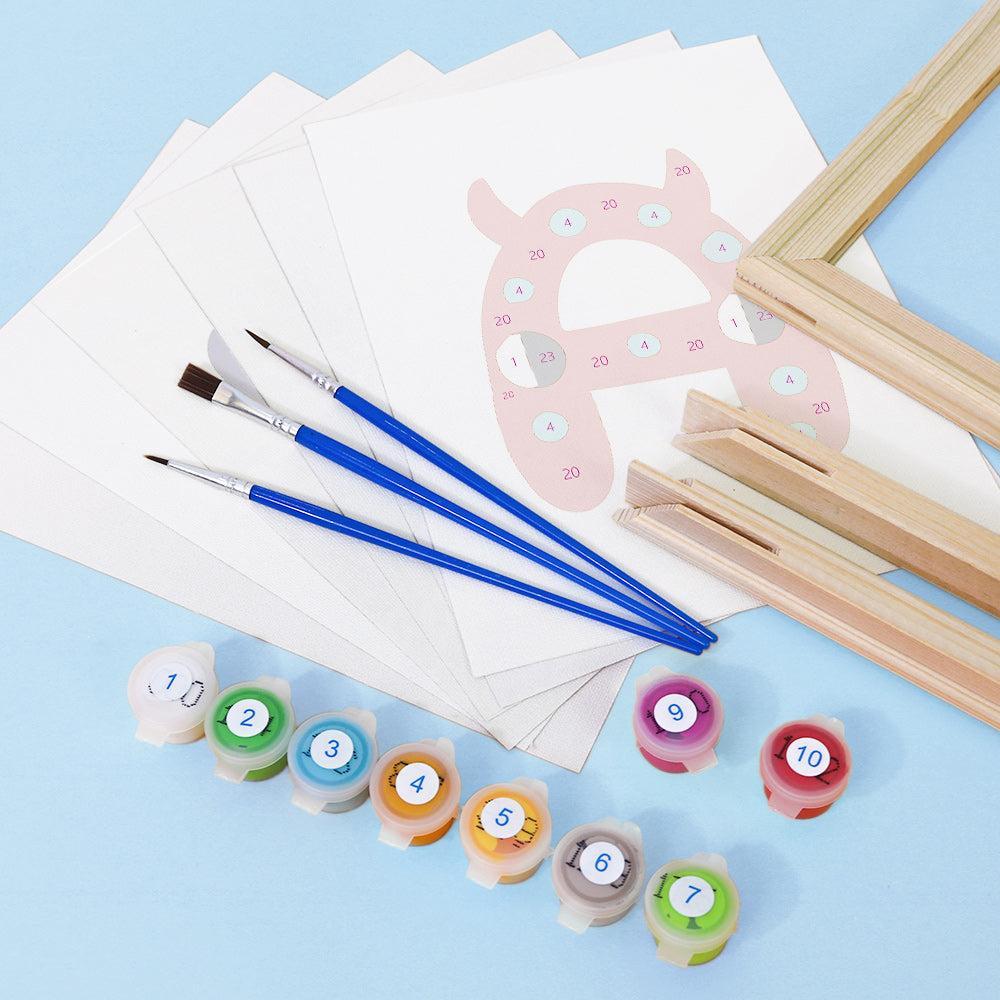 Paint by Numbers – Alphabet Painting Kit | A to Z Funny Monsters