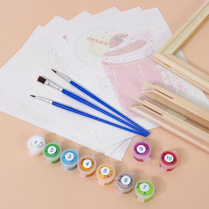 Paint by Numbers – 6 Mini Paintings | Milkshake Set