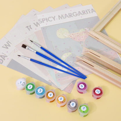 Paint by Numbers – 6 Mini Paintings | Signature Cocktails Set